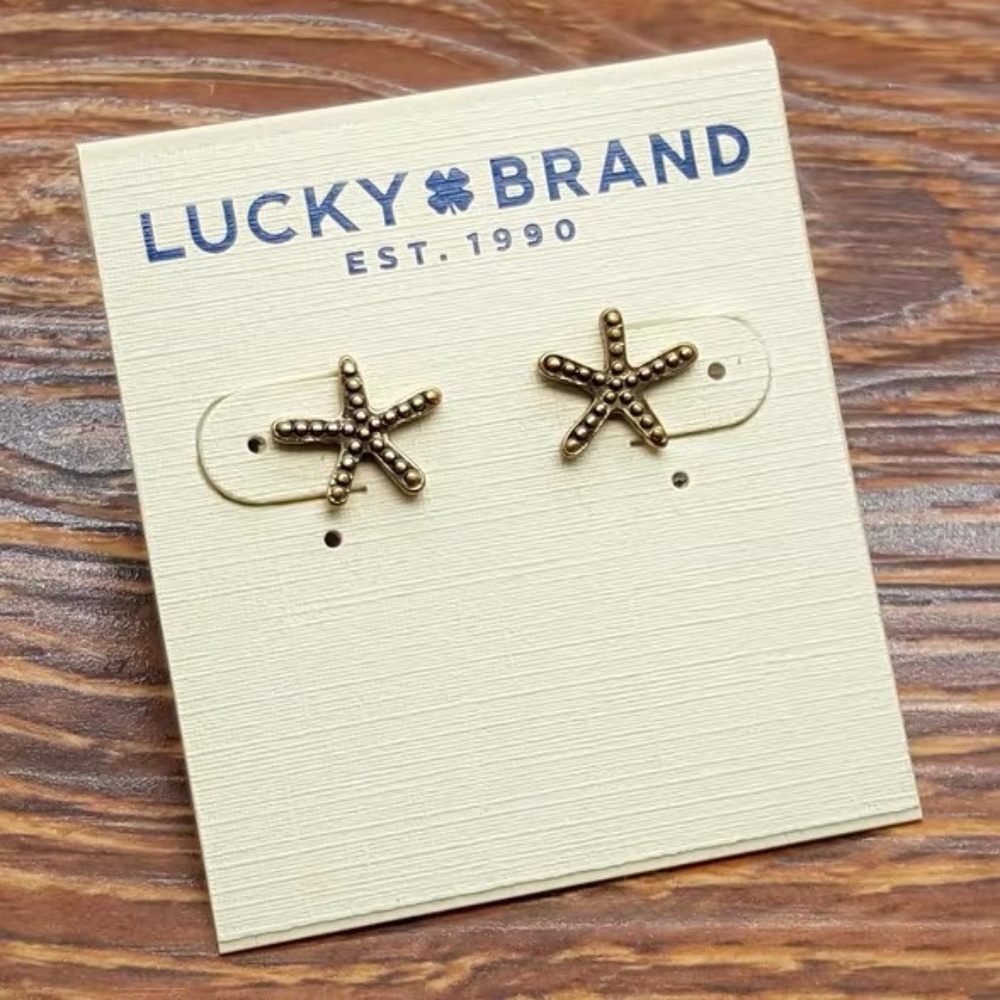 Lucky Brand Starfish Stud Earrings - Picture 1 of 3